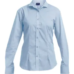 Ladies Slim Fit Lounge Long Sleeve Sky Blue